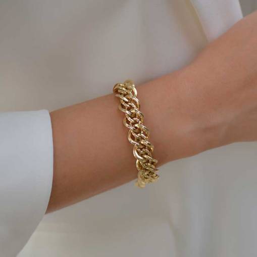 14 Ayar Altın Hallow Bileklik - 1