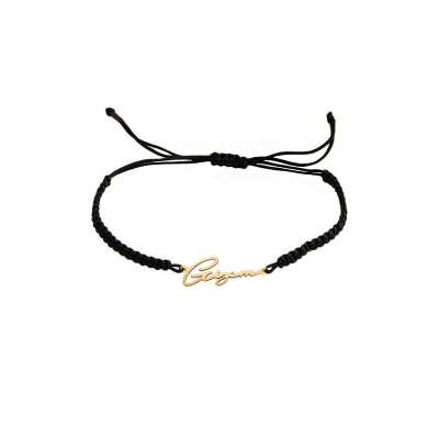 14 Ayar Altın İsimli İpli Bileklik - ENGİNGOLD