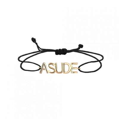 14 Ayar Altın İsimli İpli Bileklik - ENGİNGOLD