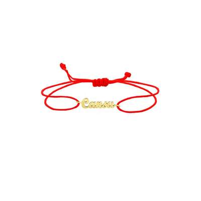 14 Ayar Altın İsimli İpli Bileklik - ENGİNGOLD