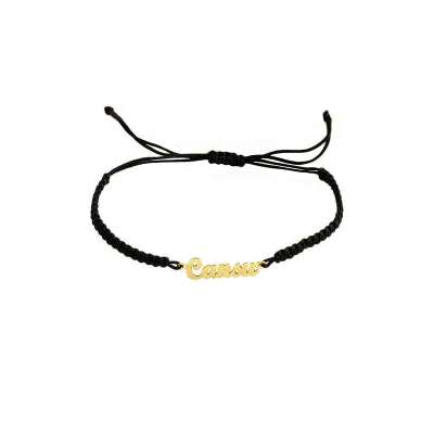 14 Ayar Altın İsimli İpli Bileklik - ENGİNGOLD