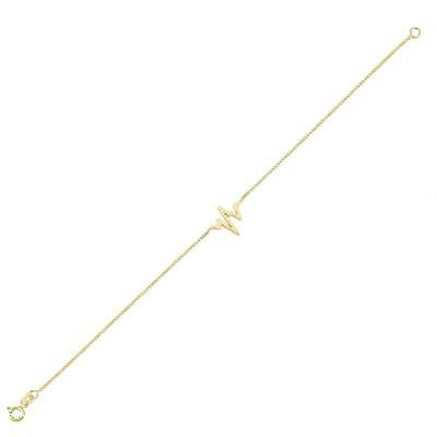 14 Ayar Altın Kalp Atışı Bileklik - ENGİNGOLD