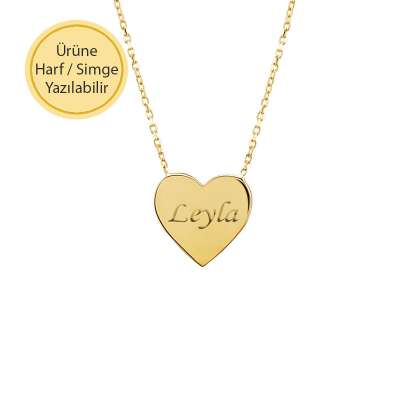 14 Ayar Altın Kalp Kolye
