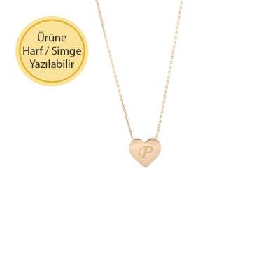 14 Ayar Altın Kalpli Kolye