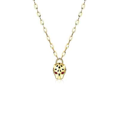 14 Ayar Altın Kaplan Kilit Kolye - ENGİNGOLD CETAŞ