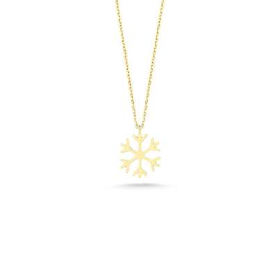 14 Ayar Altın Kar Tanesi Kolye - ENGİNGOLD