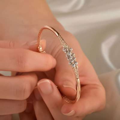 14 Ayar Altın Kelepçe Bileklik - ENGİNGOLD TKN