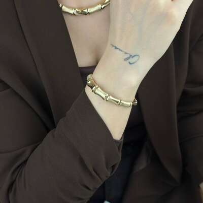 14 Ayar Altın Kemik Bileklik – Zarif ve Minimal Tasarım - ENGİNGOLD ORA