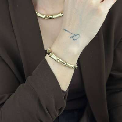 14 Ayar Altın Kemik Bileklik – Zarif ve Minimal Tasarım - 3