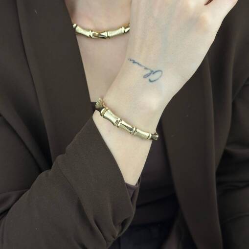 14 Ayar Altın Kemik Bileklik – Zarif ve Minimal Tasarım - 3