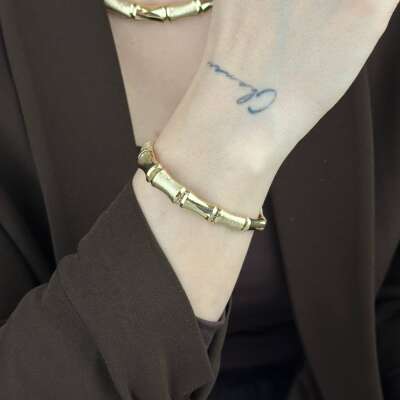 14 Ayar Altın Kemik Bileklik – Zarif ve Minimal Tasarım - 4