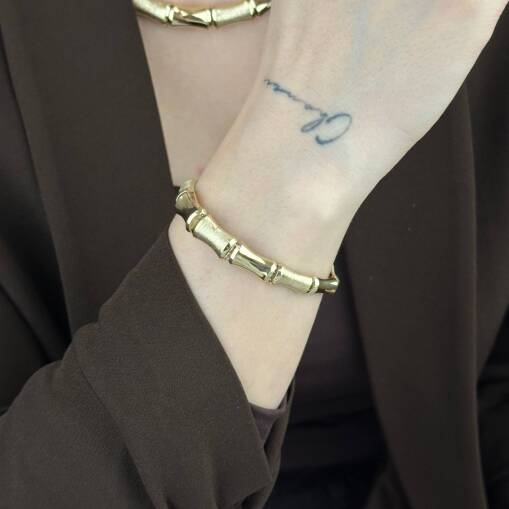 14 Ayar Altın Kemik Bileklik – Zarif ve Minimal Tasarım - 4