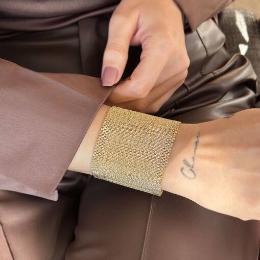 14 Ayar Altın Kleopatra Hasır Kolye - 1