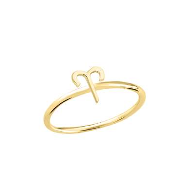 14 Ayar Altın Koç Burç Yüzük - ENGİNGOLD