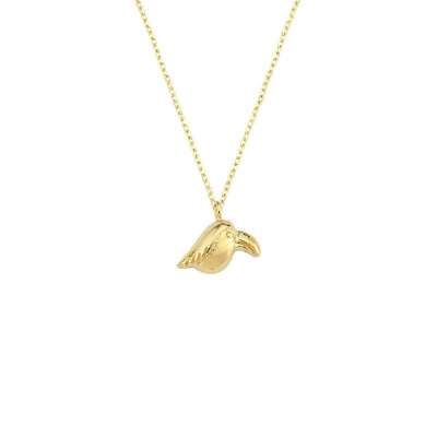 14 Ayar Altın Kuş Figürlü Kolye - ENGİNGOLD