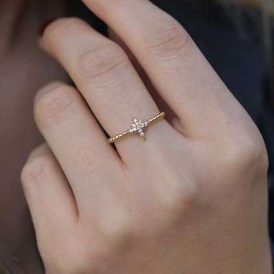 Pole Star 14-Karat Gold Ring - Thumbnail