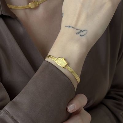 14 Ayar Altın Light Klasik Trabzon Hasır Bileklik - ENGİNGOLD KRL