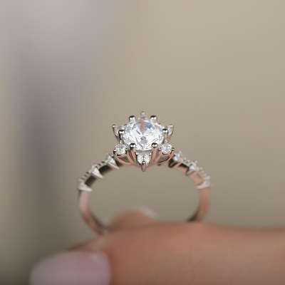 14 Ayar Ayar Altın Lotus Çiçeği Yüzük Fiyat - 2