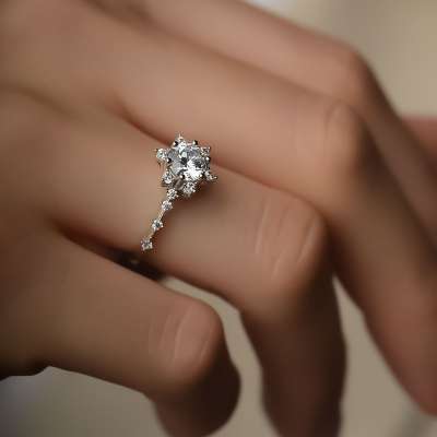 14 Ayar Ayar Altın Lotus Çiçeği Yüzük Fiyat - 3