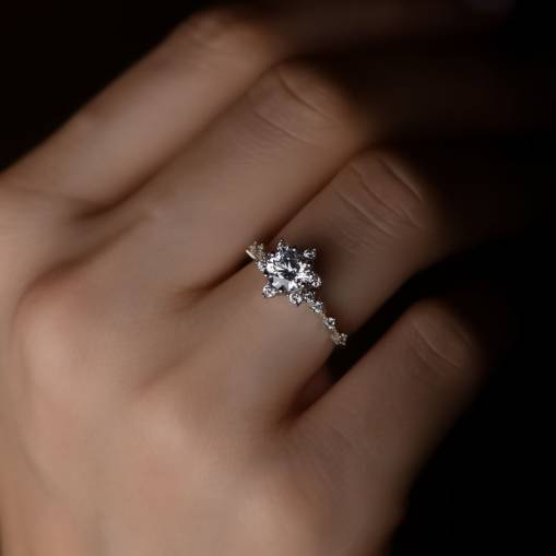 14 Ayar Ayar Altın Lotus Çiçeği Yüzük Fiyat - 4