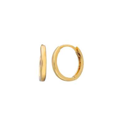 14 Ayar Altın Minimal Halka Küpe 1,5-1,7cm - ENGİNGOLD AYG