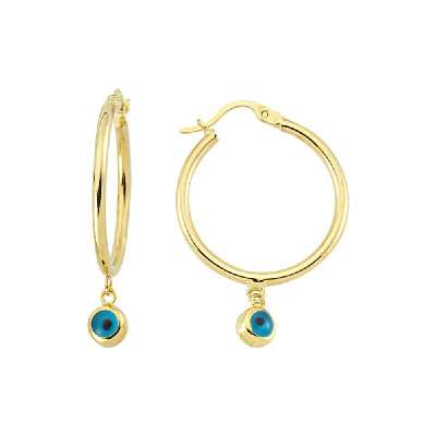 14 Ayar Altın Nazar Boncuklu Küpe - ENGİNGOLD