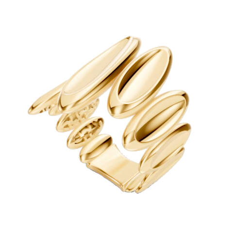 14 Ayar Altın Oval Yüzük – Zirkon Taşlı Regold Tasarım - 4