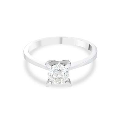 14 Ayar Altın Pırlanta Tektaş Yüzük – Zarif ve Şık Tasarım - 9