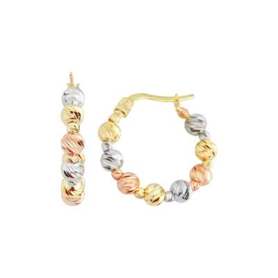 14 Ayar Altın Renkli Dorika Küpe