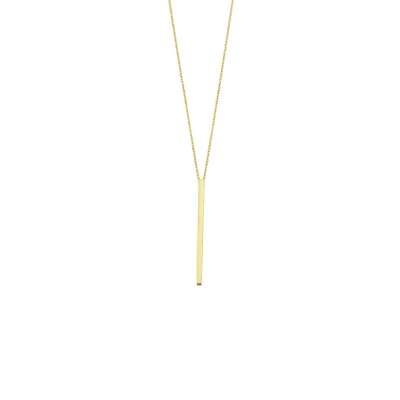 14 Ayar Altın Sade Çubuk Kolye - ENGİNGOLD