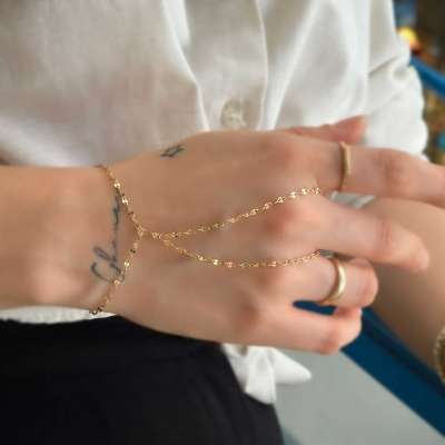 14 Ayar Altın Sade Zincir Şahmeran - ENGİNGOLD SZG