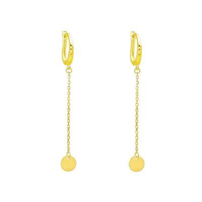 14 Ayar Altın Sallantılı Küpe - ENGİNGOLD