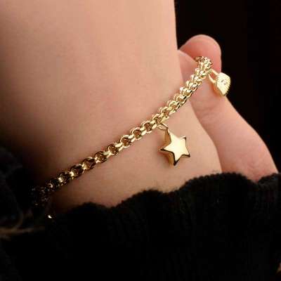 14 Ayar Altın Şans Bileklik - 2