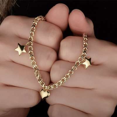 14 Ayar Altın Şans Bileklik - ENGİNGOLD BRC