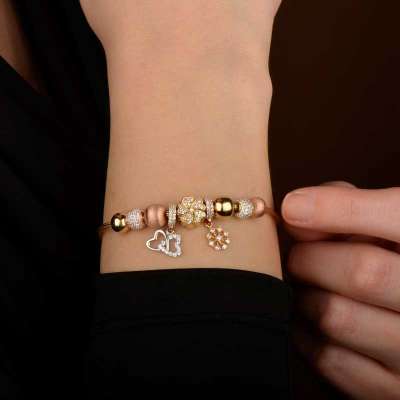 14 Ayar Altın Şans Bileklik - 1