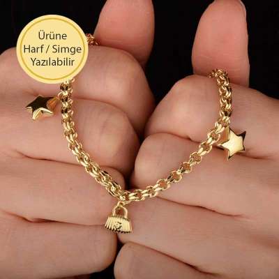 14 Ayar Altın Şans Bileklik - ENGİNGOLD BRC