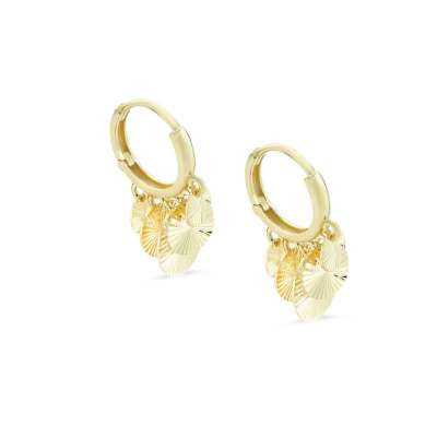 14 Ayar Altın Shakira Pullu Küpe