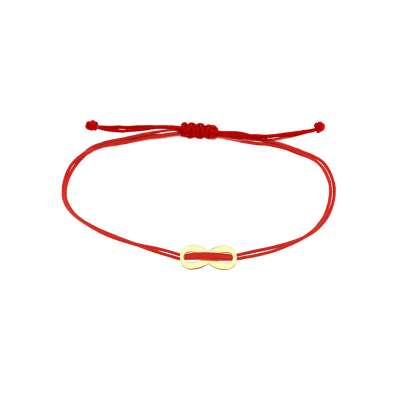 14 Ayar Altın Sonsuzluk İpli Bileklik - ENGİNGOLD