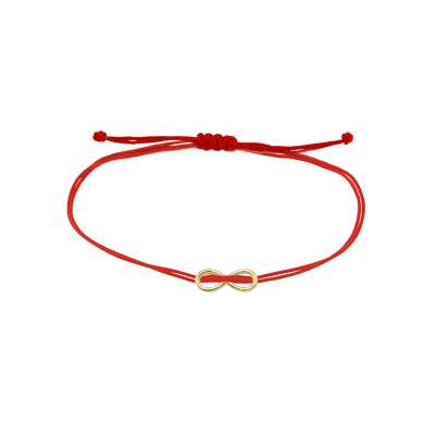 14 Ayar Altın Sonsuzluk İpli Bileklik - ENGİNGOLD