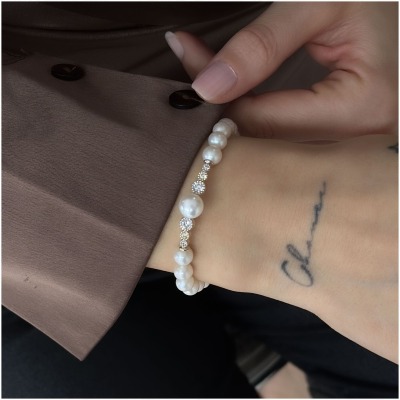 14 Ayar Altın Suyolu İnci Bileklik - ENGİNGOLD İST