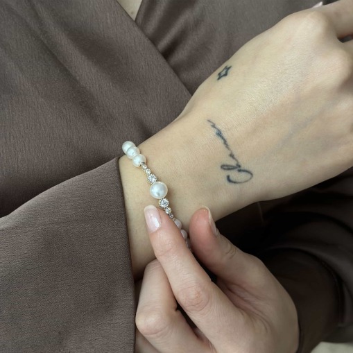 14 Ayar Altın Suyolu İnci Bileklik - 2