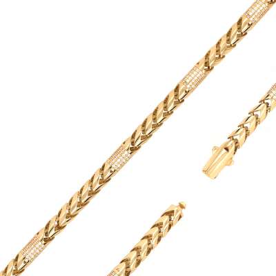 14 Ayar Altın Taşlı Bileklik - 2