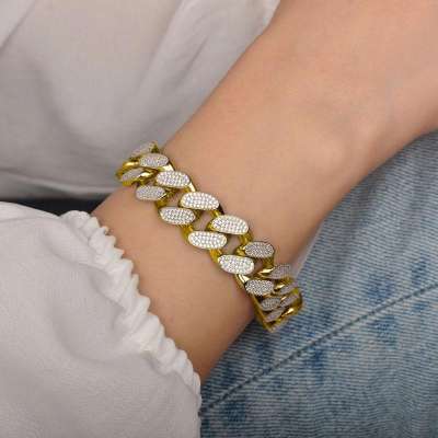 14 Ayar Altın Taşlı Halka Bileklik - ENGİNGOLD RZG