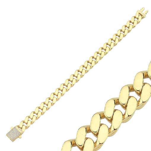 14 Ayar Altın Taşlı Halka Bileklik - 1