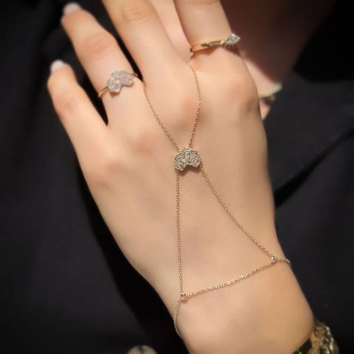 14 Ayar Altın Taşlı Kalp  Şahmeran - 1