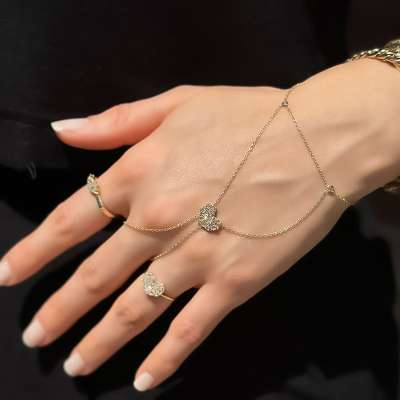 14 Ayar Altın Taşlı Kalp  Şahmeran - 2