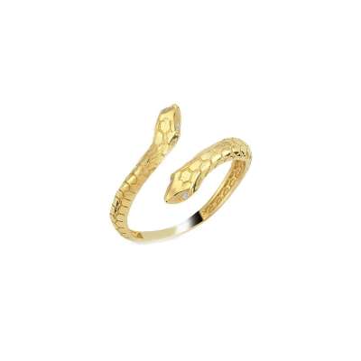 14 Ayar Altın Taşlı Yılan Model Yüzük