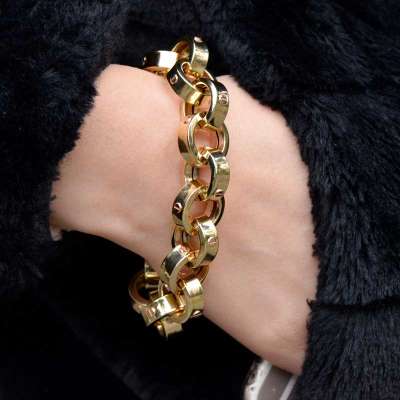 14 Ayar Altın Taşsız Hallow Bileklik - ENGİNGOLD CETAŞ