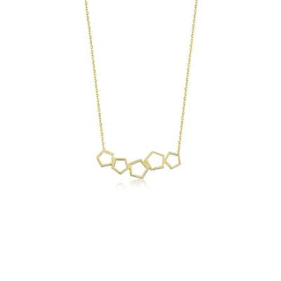 14 Ayar Altın Taşsız Petek Kolye - ENGİNGOLD