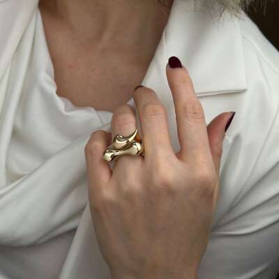 14 Ayar Altın Taşsız Yüzük – Regold Zarif Tasarım - 2